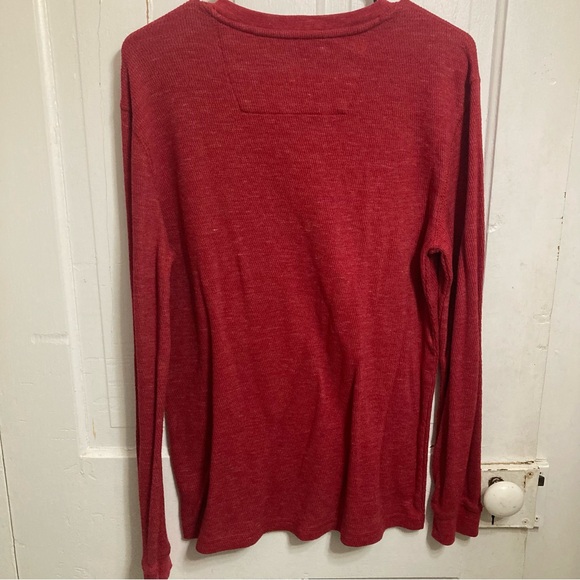 ⚡️ mens George red Henley size medium - Picture 2 of 3
